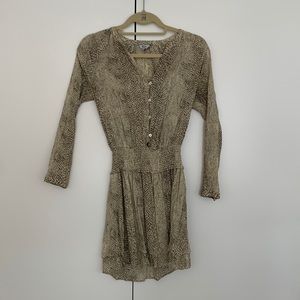 Snake skin mini dress